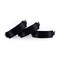 WRISTALL Wristall Black Plastic Wristbands 100 Pack Colored Vinyl Bracelets for Events Concerts Parties Waterproof Custom Arm Bands