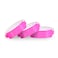WRISTALL Wristall Plastic Wide Face Wristbands for Events Vinyl Wristbands of Party by FivepeansNeon Pink 100