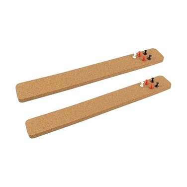 GDMINLO 2 Pcs Felt Pin Bulletin Cork Board Bar Strips 15 x 212 Inches for Office School Home Holiday Decor