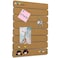 Arlasuo 8 Pack Felt Pin Board Bar Strips Bulletin Board for Bedrooms Offices Home Wall Decoration Notice Board Self Adhesive Cork Board with 50 Push Pins for Paste Notes Photos Schedules