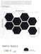 Uoisaiko 8 Pack Hexagon Felt Bulletin Board Tiles 118 Large Thick Pin Board for Walls with 30 Push Pins DIY Boards for Office Home School Decor Aesthetic Hex Cork Board Alternative