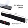 Afumazi 8Pcs Felt Board Tile Bulletin Board Bar Strip for Wall SelfAdhesive Memo Pin Board with 24Pushpins Corkboard Strip for Office Home ClassroomBlack