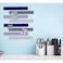 Afumazi 8Pcs Felt Board Tile Bulletin Board Bar Strip for Wall SelfAdhesive Memo Pin Board with 24Pushpins Corkboard Strip for Office Home ClassroomNavy Blue