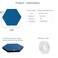 Afumazi 8Pcs Hexagon Felt Cork Board Tiles Self Adhesive Bulletin Board Pin Board for Wall Decor Memos Photos Display Set A