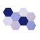 Afumazi 8Pcs Hexagon Felt Cork Board Tiles Self Adhesive Bulletin Board Pin Board for Wall Decor Memos Photos Display Set B