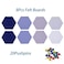 Afumazi 8Pcs Hexagon Felt Cork Board Tiles Self Adhesive Bulletin Board Pin Board for Wall Decor Memos Photos Display Set B