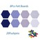 Afumazi 8Pcs Hexagon Felt Cork Board Tiles Self Adhesive Bulletin Board Pin Board for Wall Decor Memos Photos Display Set B