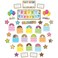 ASHLEY PRODUCTIONS Ashley Productions Smart Poly Mini Bulletin Board Set Birthday Donutfetti Design 33 Pieces