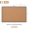 Board2by Extra Large Cork Bulletin Board 60 X 36 Foldable Notice Pin Board for Wall Black Aluminum Framed 5x3 Corkboard Wall Mounted Noticeboard with 36 Push Pins for School Home Office