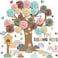 Justforjoyful Boho Tree Classroom Bulletin Board Set with 3D Tissue Paper Flower You Belong Here Classroom Decorations Boho Rainbow Heart Paper Cutouts for Back to School Chalkboard Nursery Home Door