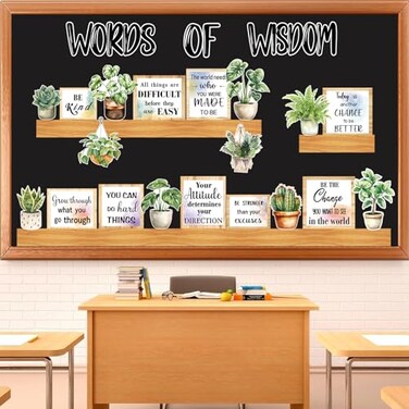 Hedeey Bookshelf Bulletin Board Set Classroom Bulletin Board Sets Back to School Plant Motvational Classroom Decor Reading Bulletin Board Set for School Office Home Library Classroom Wall Supplies