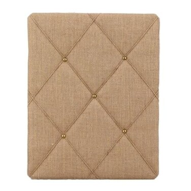 ReLIVE Burlap Covered with CrissCross Twine Bulletin Picture Memo Board 1975 x 1575