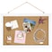 FEBSNOW Cork Board Bulletin Board 12 x 78 Inches with Rectangle White Frame Hanging Pin for Walls Office Message Board or Vision Board Decoration