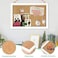 FEBSNOW Cork Board Bulletin Board 12 x 78 Inches with Rectangle White Frame Hanging Pin for Walls Office Message Board or Vision Board Decoration
