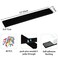 GoTiling Cork Board for Walls 8 Pack Felt Pin Board Bar Strips SelfAdhesive Bulletin Tiles Black Wall Scalloped Alternative for Office Home with 40 Push Pins