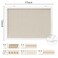 DAHAPYBOO Cork Board with Linen White 2PackBulletin Board 17x12 Hanging Corkboards for Office Home School Message Board or Vision Board Decoration
