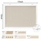 DAHAPYBOO Cork Board with Linen White 2PackBulletin Board 17x12 Hanging Corkboards for Office Home School Message Board or Vision Board Decoration
