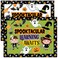 Decorably 76 Pcs Cutouts Halloween Bulletin Board Decorations Set with Background Papers Borders Halloween Cutouts for Bulletin Board School Hallways Home Study Room