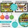 Decorably 76 Pcs Cutouts Halloween Bulletin Board Decorations Set with Background Papers Borders Halloween Cutouts for Bulletin Board School Hallways Home Study Room