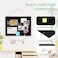 DOLLAR BOSS Large Black Cork Board DoubleSided Bulletin Board with Linen 24x 18 Black Cork Boards for Walls Wood Frame Hanging Pin Board Cork Board for Office Home School 1Pack