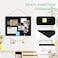 DOLLAR BOSS Large Black Cork Board DoubleSided Bulletin Board with Linen 24x 18 Black Cork Boards for Walls Wood Frame Hanging Pin Board Cork Board for Office Home School 1Pack