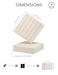 Fluxynara Felt Bulletin Board Tiles 28x18 with 40 Adhesive Tabs Cork Board Alternative for Office Decor Push Pin Board Wall Organizer 6Pack Oatmeal