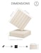 Fluxynara Felt Bulletin Board Tiles 28x18 with 40 Adhesive Tabs Cork Board Alternative for Office Decor Push Pin Board Wall Organizer 6Pack Oatmeal
