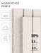 Fluxynara Felt Bulletin Board Tiles 28x18 with 40 Adhesive Tabs Cork Board Alternative for Office Decor Push Pin Board Wall Organizer 6Pack Oatmeal