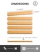 Fluxynara Cork Board Alternative Felt Strip Board 5Pack 13x2 Office Pin Board with 35 Push Pins Adhesive Install for Bedroom Door Home Office Sunset Yellow