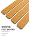 Fluxynara Cork Board Alternative Felt Strip Board 5Pack 13x2 Office Pin Board with 35 Push Pins Adhesive Install for Bedroom Door Home Office Sunset Yellow