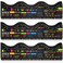 Geyee 60 Pcs Inspirational Quotes Bulletin Board Border Motivational Bulletin Board Decoration Inspirational Border for Classroom Office Wall Decors 12 x 3 InchesChalkboard