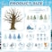 Glenmal 85 Pcs Winter Bulletin Board Decorations Wonderland Paper Cutouts for Classroom Snowflake Snowman Cutouts with Glue Point Bulletin Board Decor for Christmas Party DecorSnowflake