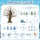 Glenmal 85 Pcs Winter Bulletin Board Decorations Wonderland Paper Cutouts for Classroom Snowflake Snowman Cutouts with Glue Point Bulletin Board Decor for Christmas Party DecorSnowflake