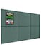 Hsurbtra Large Cork Board for Wall 36 x 24 Inch 6 Pack Felt Bulletin Notice Board with Pushpins for Office Home School Farmhouse Wall Decor Green
