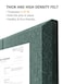 Hsurbtra Large Cork Board for Wall 36 x 24 Inch 6 Pack Felt Bulletin Notice Board with Pushpins for Office Home School Farmhouse Wall Decor Green