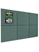 Hsurbtra Large Cork Board for Wall 36 x 24 Inch 6 Pack Felt Bulletin Notice Board with Pushpins for Office Home School Farmhouse Wall Decor Green