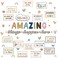 Humyoun 62 Pcs Classroom Boho Bulletin Board Decorations Amazing Things Happen Here Bulletin Board Positive Encouraging Paper Cutouts for Classroom School Elementary Home Office Wall Decor