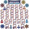 Junkin 73 Pcs Nautical Classroom Jobs Chart Ocean Bulletin Board Border Classroom Decor Mini Nautical Board Border All Hands on Deck Bulletin Borders Teachers Helper Pocket Chart for Back School