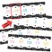 Mooliwe 31 Pieces Composition Number Line Bulletin Board Border 20 to 120 Number Line Composition Notebook Classroom Decor for Wall Boarder Math Poster Bulletin Board Border Decoration