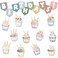 Mooliwe 72 Pcs Birthday Bulletin Board Decorations Pastel Classroom Decor Birthdays Chart Set Calendar Cupcake Candle Banner Cutouts for School Office Chalkboard Wall Decor