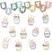 Mooliwe 72 Pcs Birthday Bulletin Board Decorations Pastel Classroom Decor Birthdays Chart Set Calendar Cupcake Candle Banner Cutouts for School Office Chalkboard Wall Decor