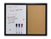 MURIWAI Combination Board Magnetic Dry Erase Board Corkboard24x18 Combo Board Black Frame