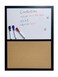 MURIWAI Combination Board Magnetic Dry Erase Board Corkboard24x18 Combo Board Black Frame