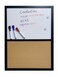 MURIWAI Combination Board Magnetic Dry Erase Board Corkboard24x18 Combo Board Black Frame