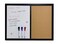 MURIWAI Combination Board Magnetic Dry Erase Board Corkboard24x18 Combo Board Black Frame