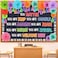 Qilery 70 Pcs Motivational Bulletin Board Set Inspirational Bulletin Board Decoration Positive Affirmation Bulletin Board Cutout Classroom Decoration for Back to School Educational Material