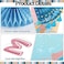 Qilery Welcome Bulletin Board Sets Welcome Back Classroom Decorations Bulletin Board Nameplate Cutout Paper Fans Banner for Back to School Chalkboard Wall DecorMacaron