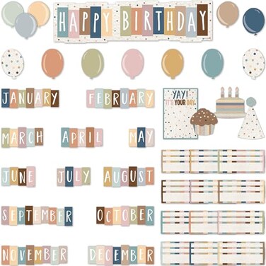 Teacher Created Resources Everyone is Welcome Happy Birthday Mini Bulletin Board TCR7123