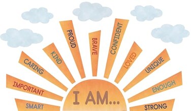 Teacher Created Resources Moving Mountains Road Trip Sun Positive Affirmations Bulletin Board TCR9223