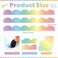 Tellegloww 24 Pcs Rainbow Pastel Magnetic Borders for Classroom Bulletin Board Borders Magnetic Whiteboard Classroom Strips for Office Chalkboard Decoration